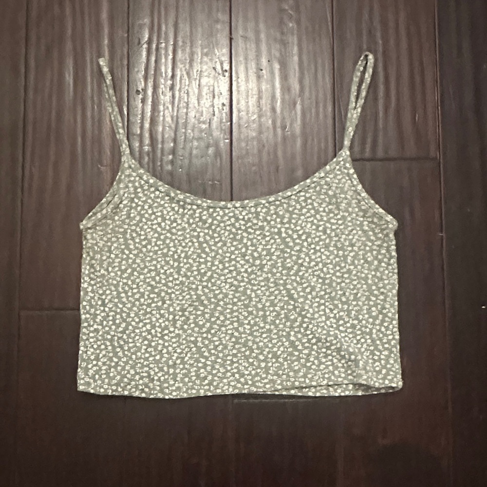 Brandy Melville Cream Floral Camisole